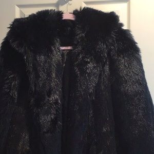 Faux fur coat